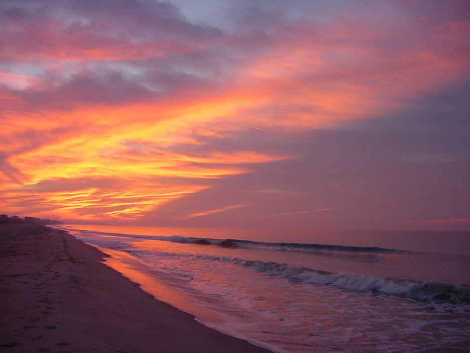 Sunrise at Holden Beach.