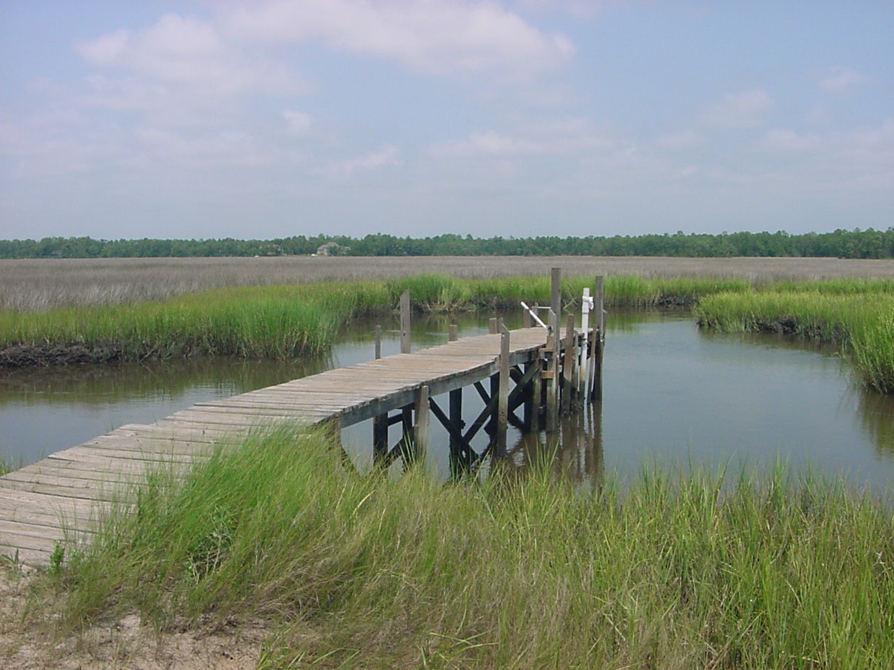 This is the view accross the Lockwood Folly River from the lot.