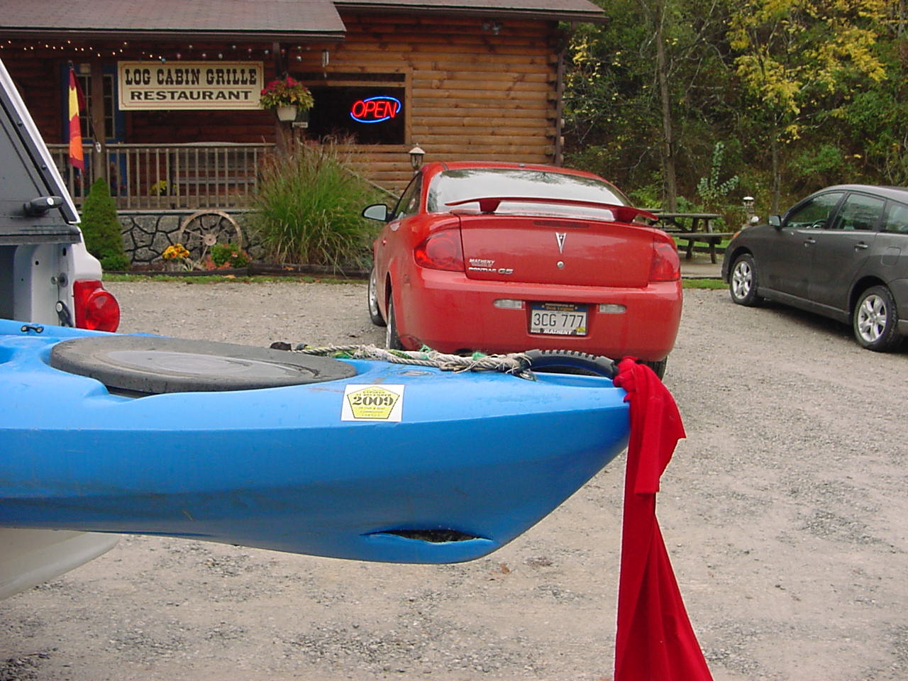  The pirate in the red car.