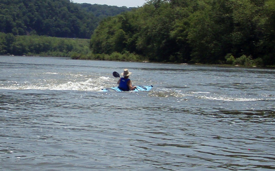  Here is our expert showing us how to go over Iroquois Falls sideways.