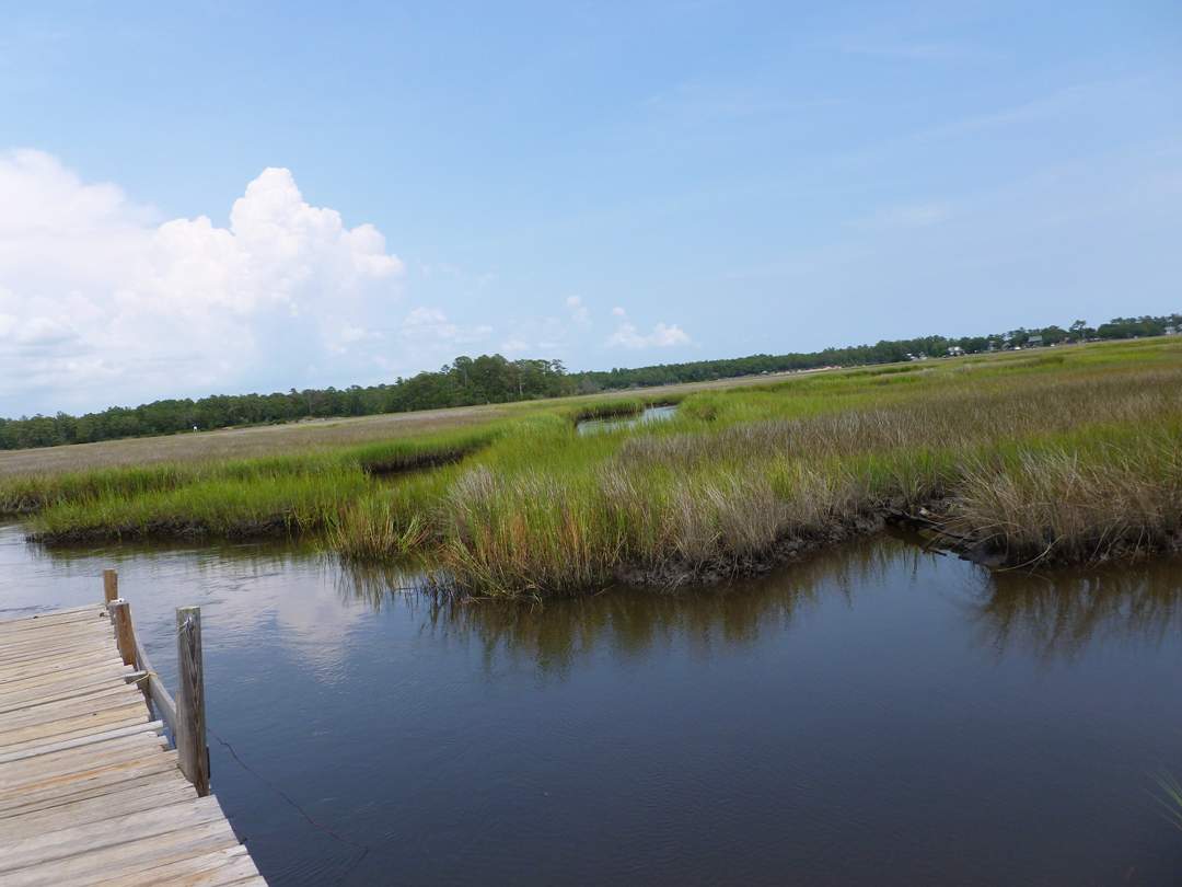 This is the view accross the Lockwood Folly River from the lot.