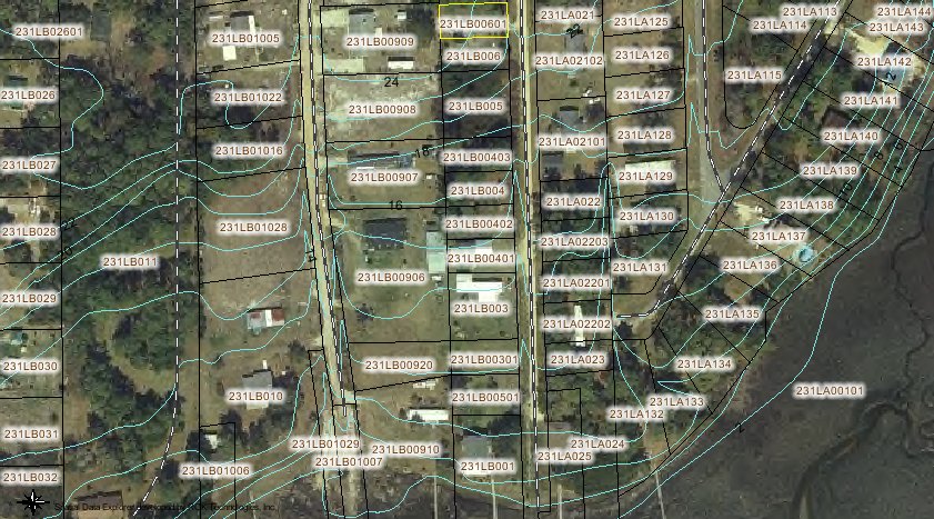  This map shows the B&K subdivision on Andrews Drive.