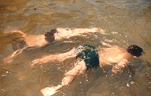 This is me swimming.