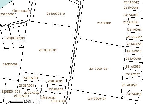  County GIS information about the area. 