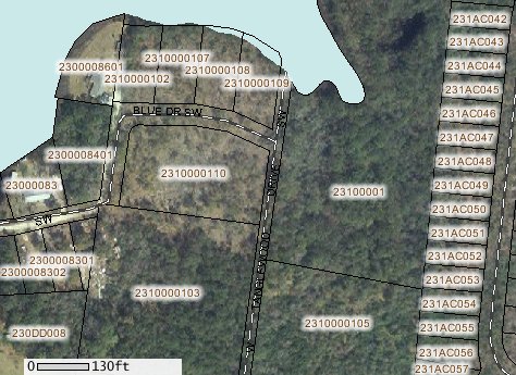 County GIS information about the area. 