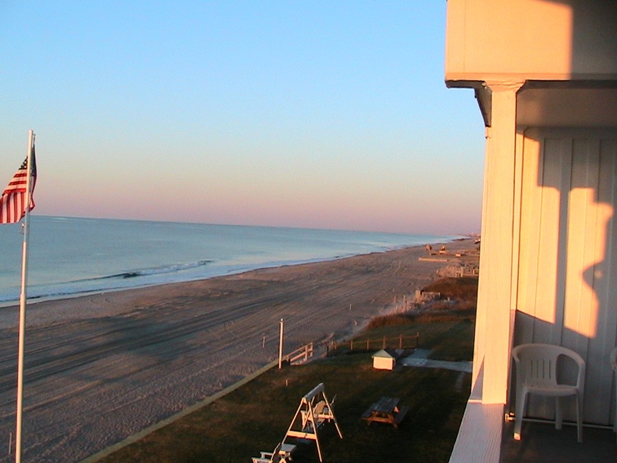 This is the view from the balcony
